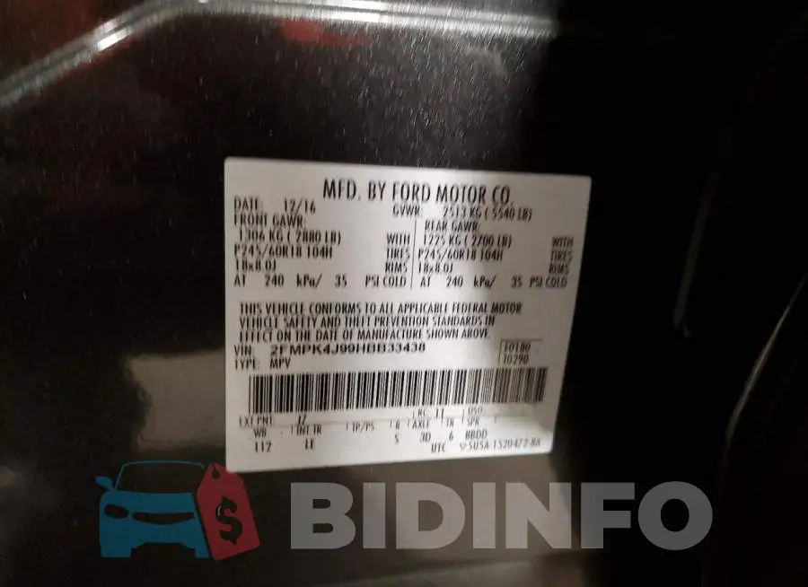2FMPK4J99HBB33438 Photo# 13