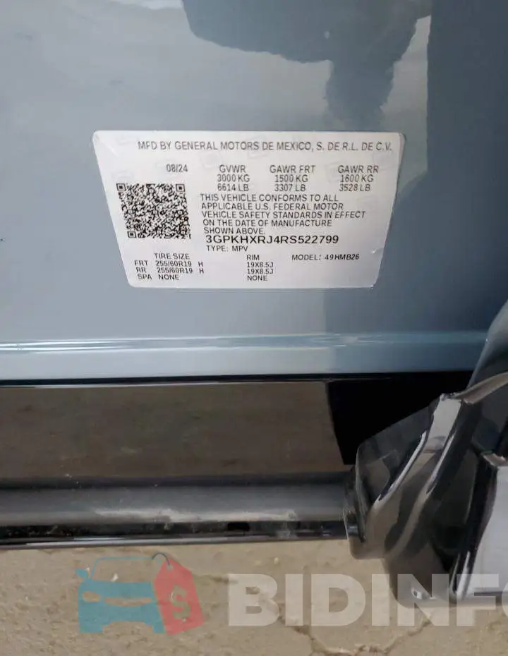 3GPKHXRJ4RS522799 Photo# 12