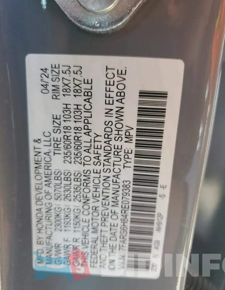 7FARS6H84RE079383 Photo# 13