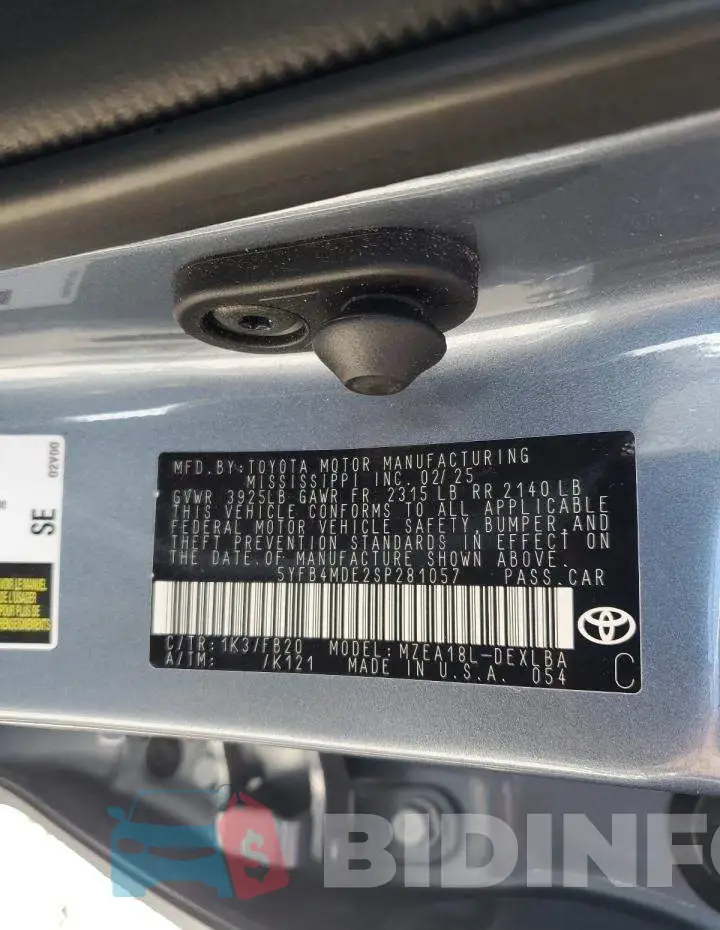 5YFB4MDE2SP281057 Photo# 12