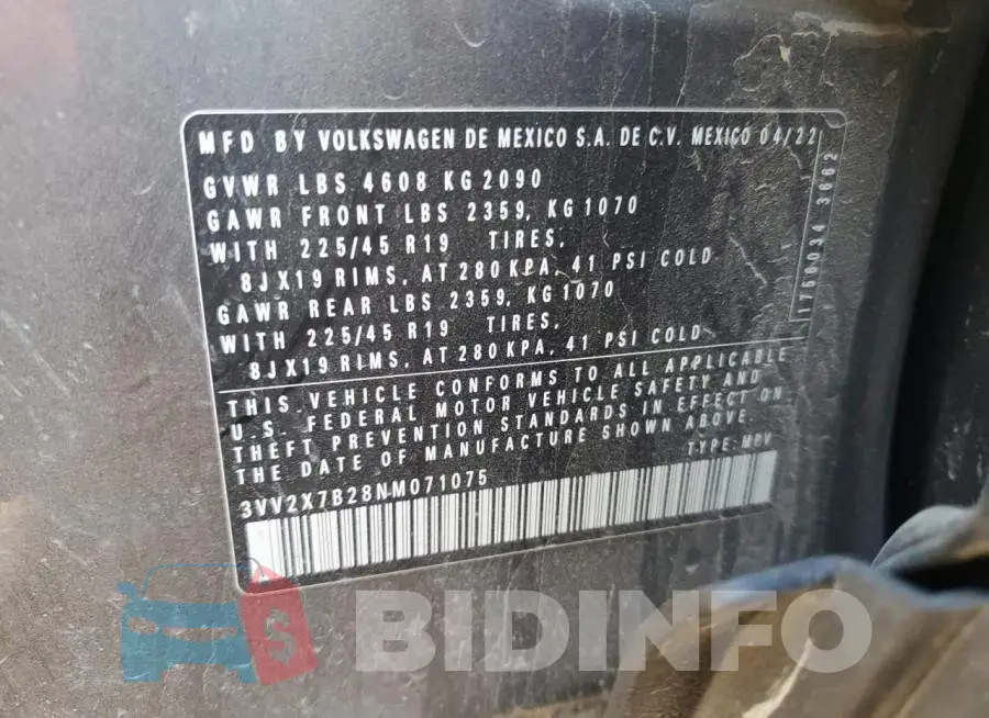 3VV2X7B28NM071075 Photo# 14