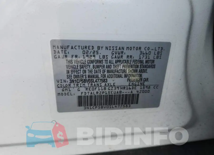 3N1CP5BV0SL477583 Photo# 13