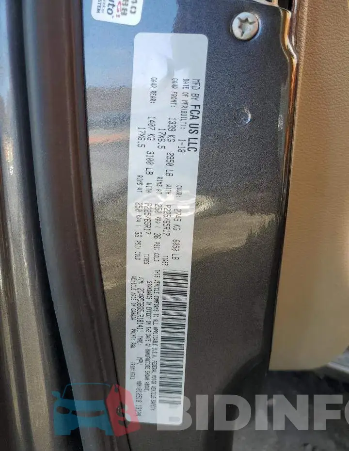 2C4RDGBG5JR181411 Photo# 13