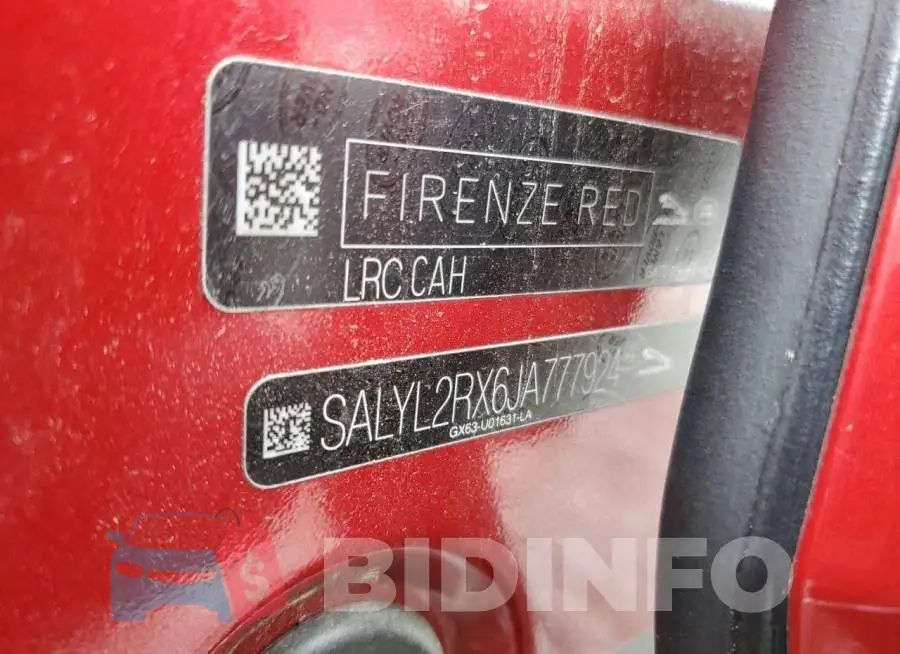 SALYL2RX6JA777924 Photo# 13