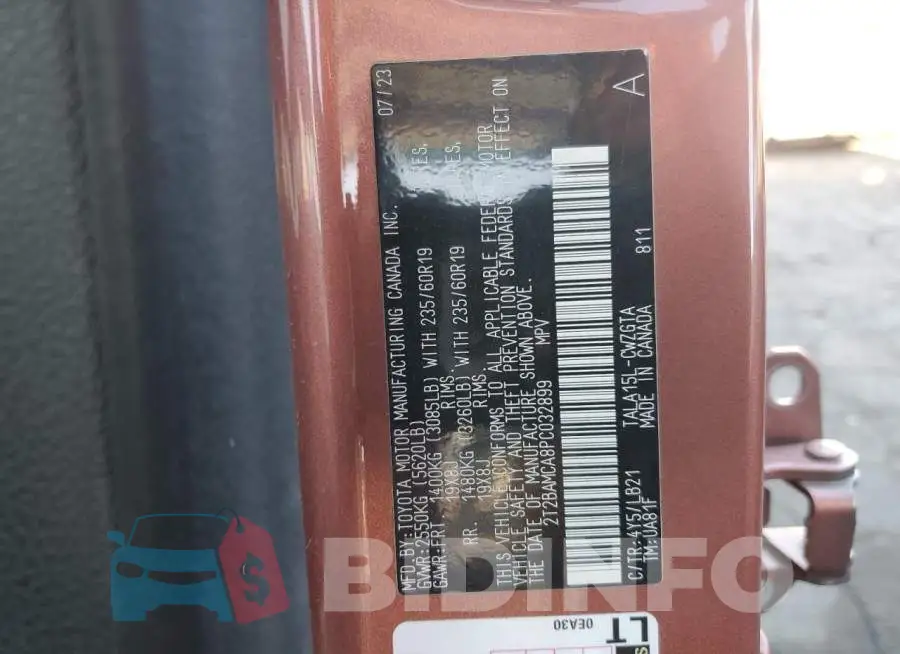 2T2BAMCA8PC032899 Photo# 14