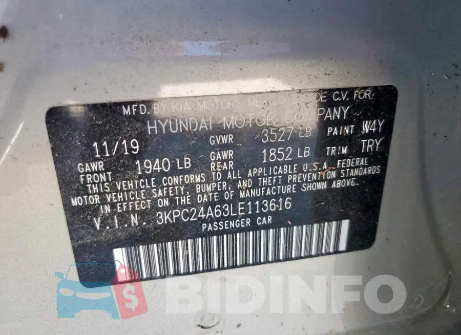3KPC24A63LE113616 Photo# 12