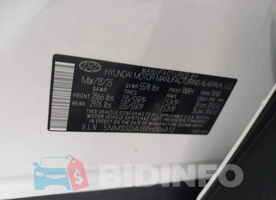 5NMS5DA13PH006832 Photo# 14
