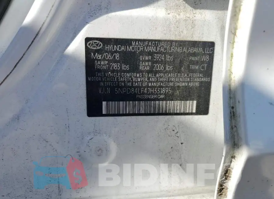 5NPD84LF4JH331895 Photo# 12