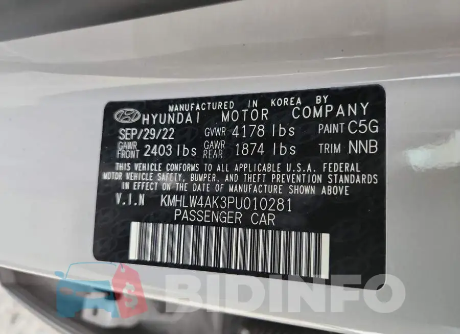 KMHLW4AK3PU010281 Photo# 13