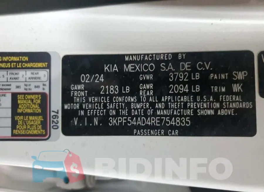 3KPF54AD4RE754835 Photo# 12