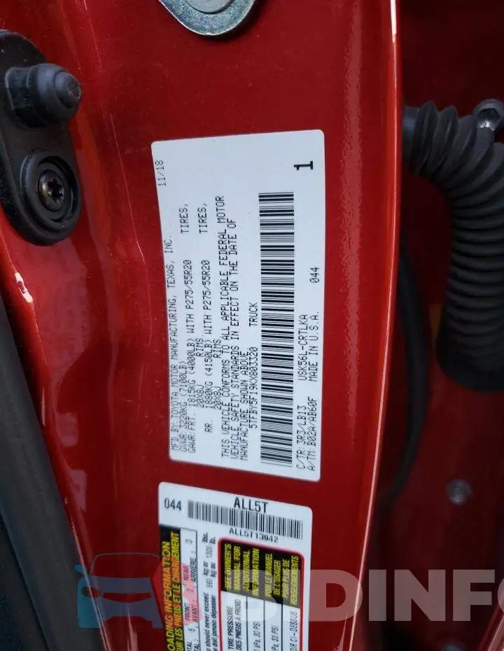 5TFBY5F19KX803320 Photo# 12