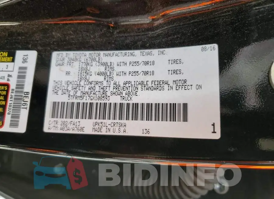 5TFRM5F17GX108593 Photo# 12