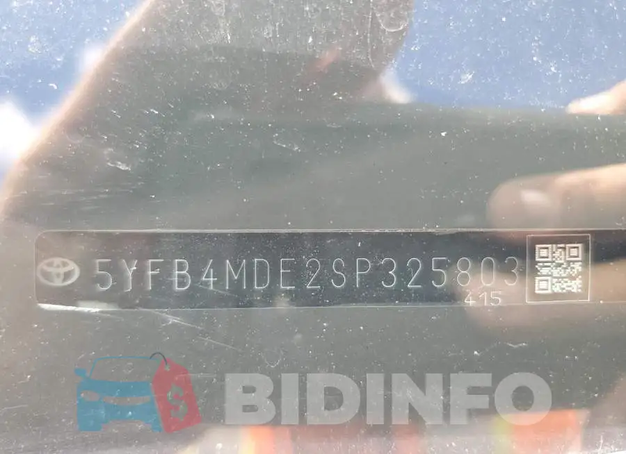 5YFB4MDE2SP325803 Photo# 12