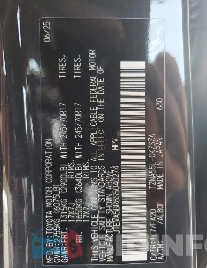 JTEVA5BR8S5040274 Photo# 13