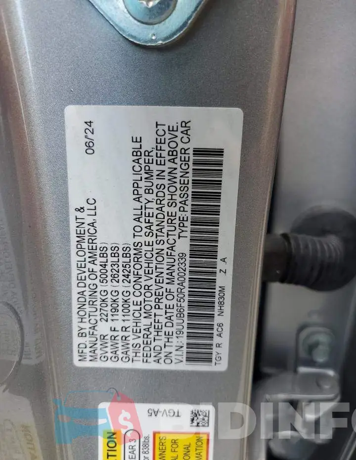 19UUB6F50RA002339 Photo# 13
