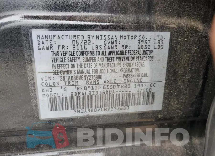 3N1AB8BV6NY275880 Photo# 12
