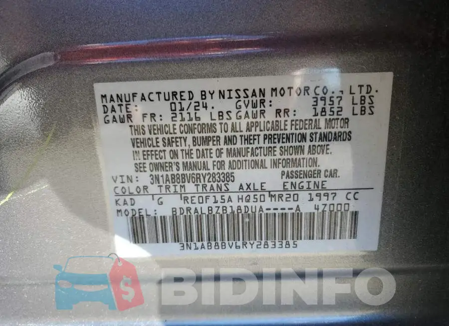 3N1AB8BV6RY283385 Photo# 13