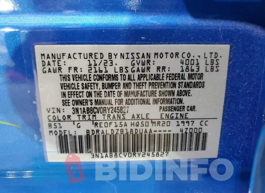 3N1AB8CV0RY245827 Photo# 12