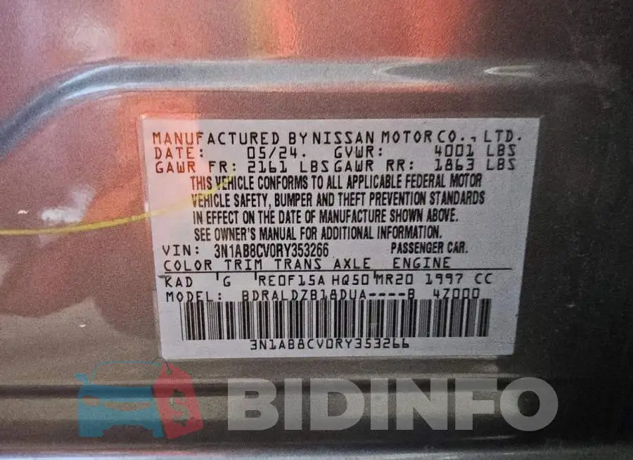 3N1AB8CV0RY353266 Photo# 12