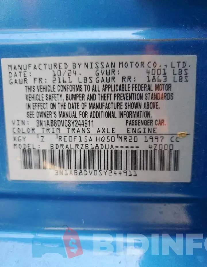 3N1AB8DV0SY244911 Photo# 12
