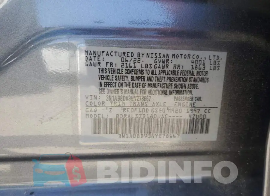 3N1AB8DV3NY278667 Photo# 12