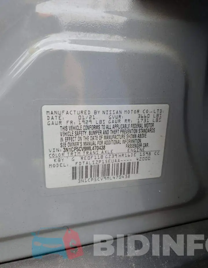 3N1CP5CV9ML470438 Photo# 12