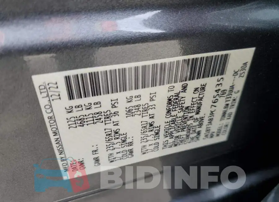 5N1BT3AB3PC765435 Photo# 12