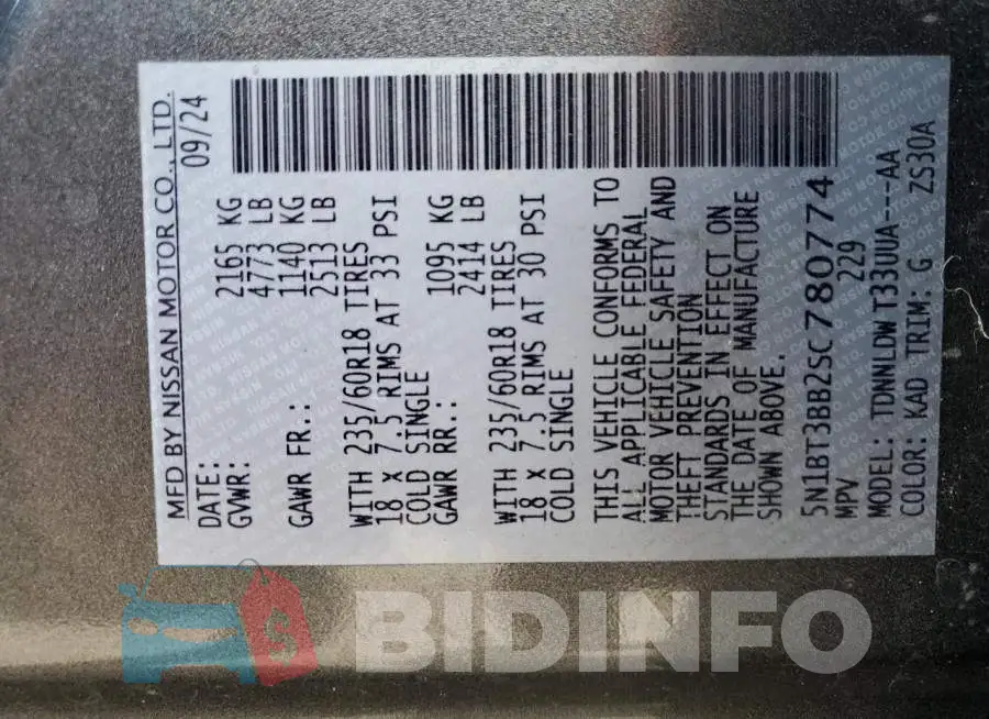 5N1BT3BB2SC780774 Photo# 13