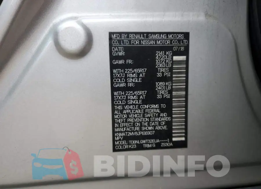 KNMAT2MV8JP616907 Photo# 13