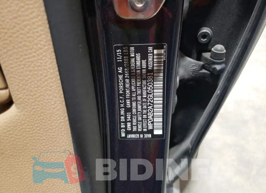 WP0AB2A72GL050381 Photo# 12