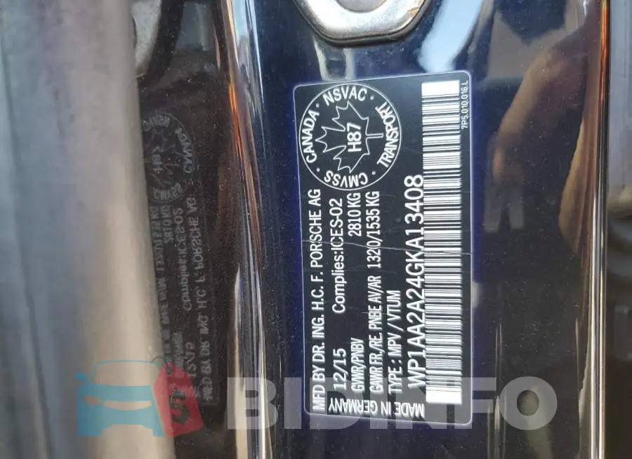 WP1AA2A24GKA13408 Photo# 13