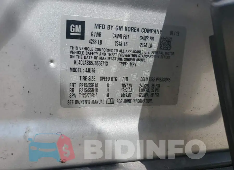 KL4CJASB5JB638713 Photo# 13