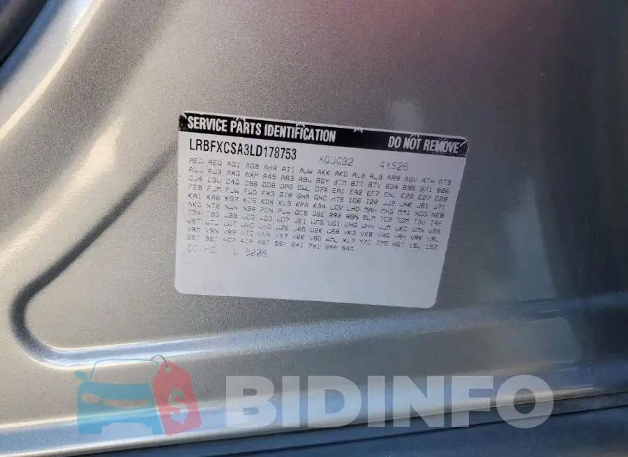 LRBFXCSA3LD178753 Photo# 13