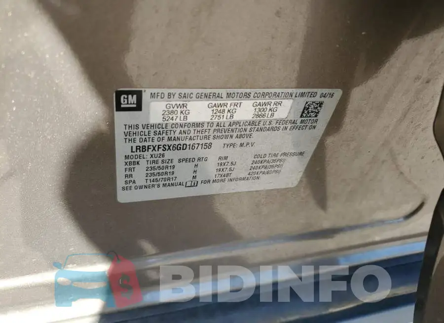 LRBFXFSX6GD167158 Photo# 13