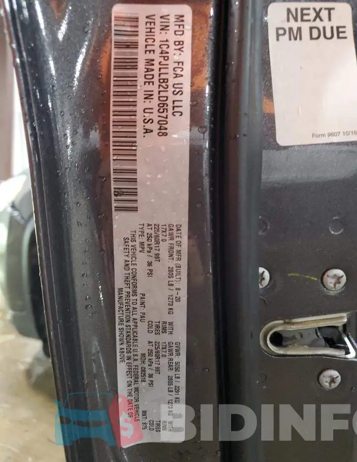 1C4PJLLB2LD657048 Photo# 13