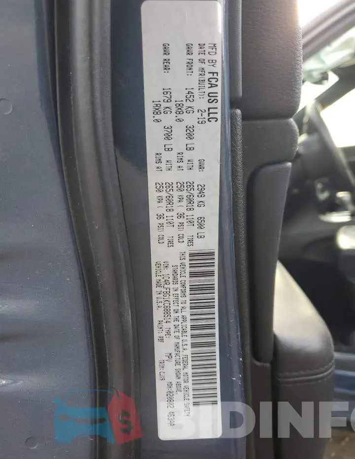 1C4RJFBG1KC688514 Photo# 13