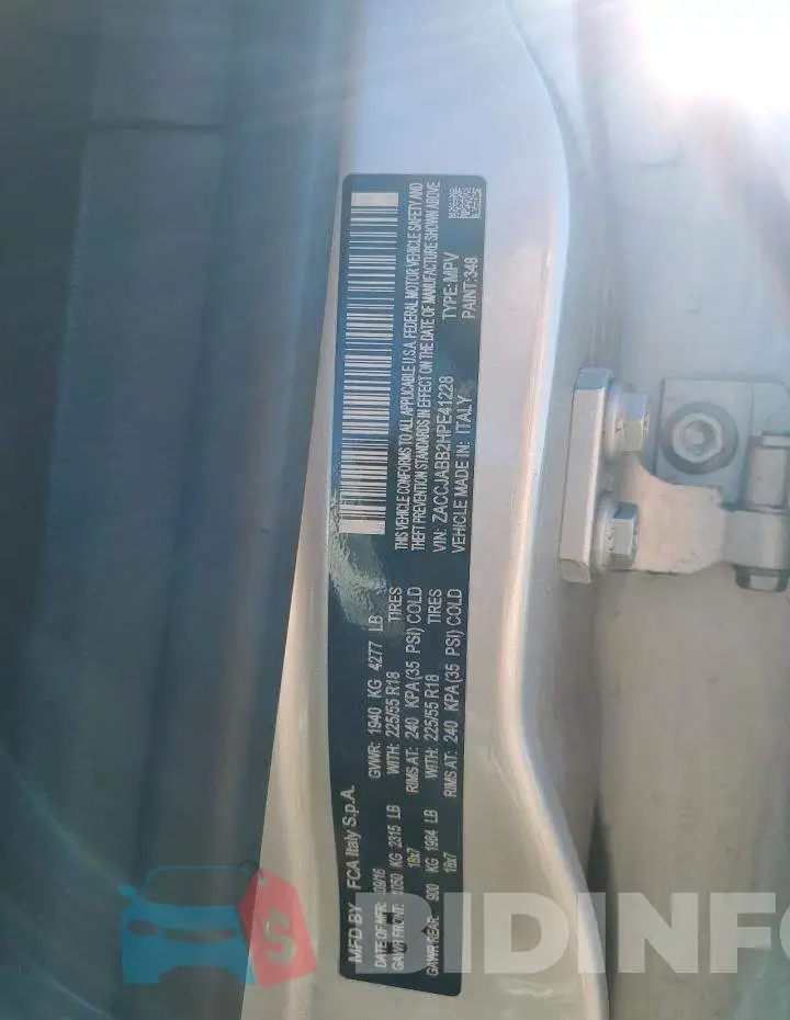 ZACCJABB2HPE41228 Photo# 12