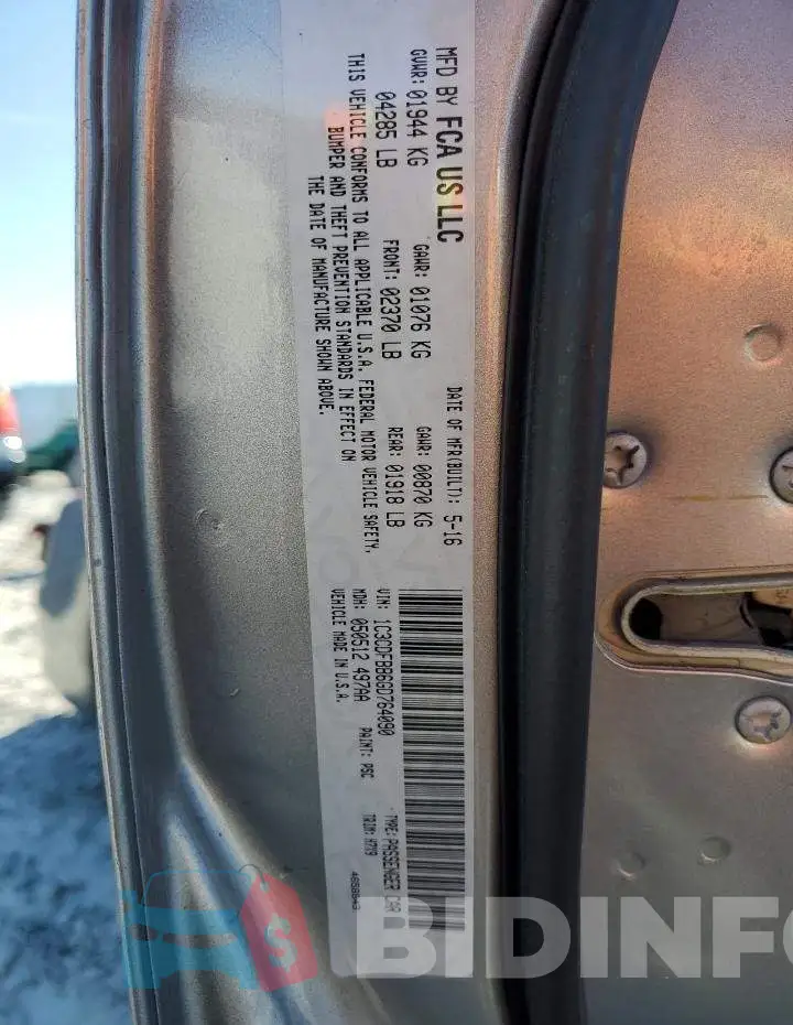 1C3CDFBB6GD764090 Photo# 12