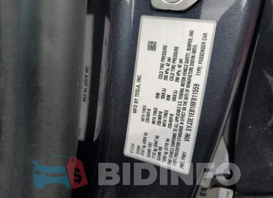 5YJ3E1EB1RF811559 Photo# 12