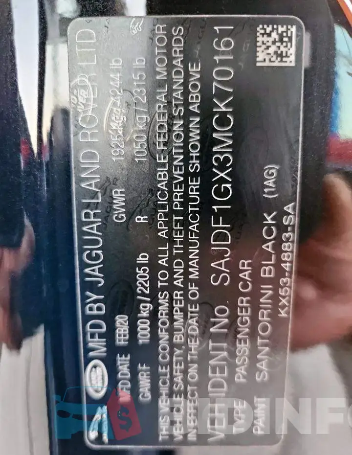SAJDF1GX3MCK70161 Photo# 12