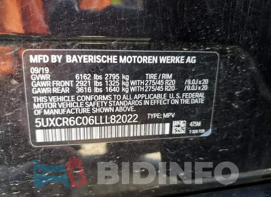5UXCR6C06LLL82022 Photo# 13