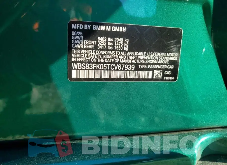 WBS83FK05TCV67939 Photo# 13