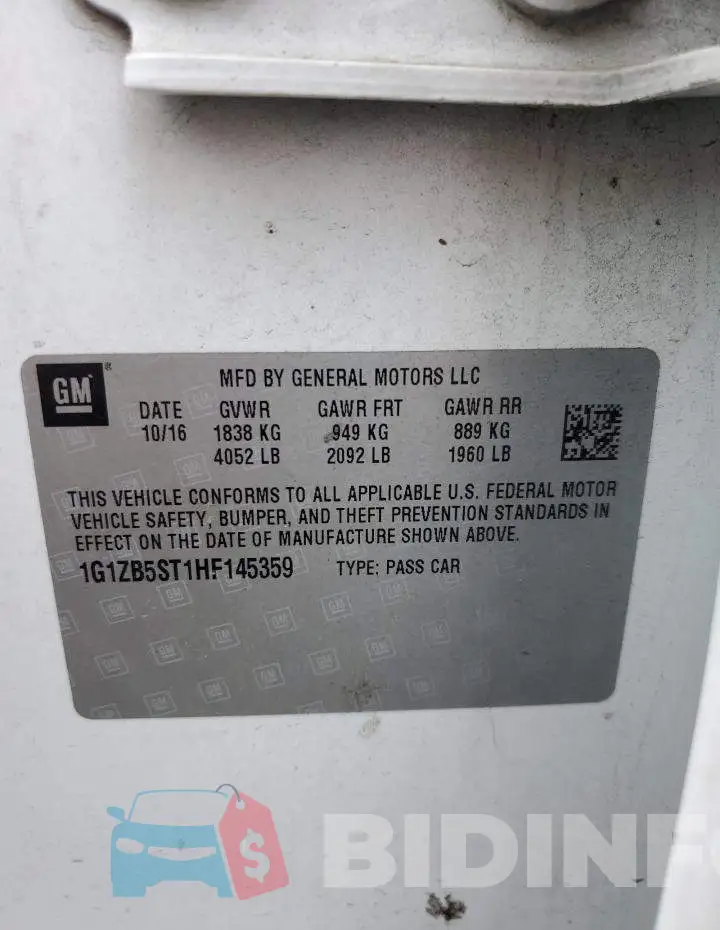 1G1ZB5ST1HF145359 Photo# 12