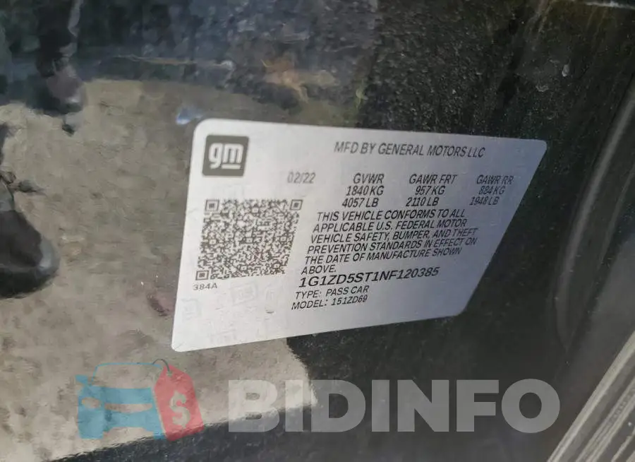 1G1ZD5ST1NF120385 Photo# 12