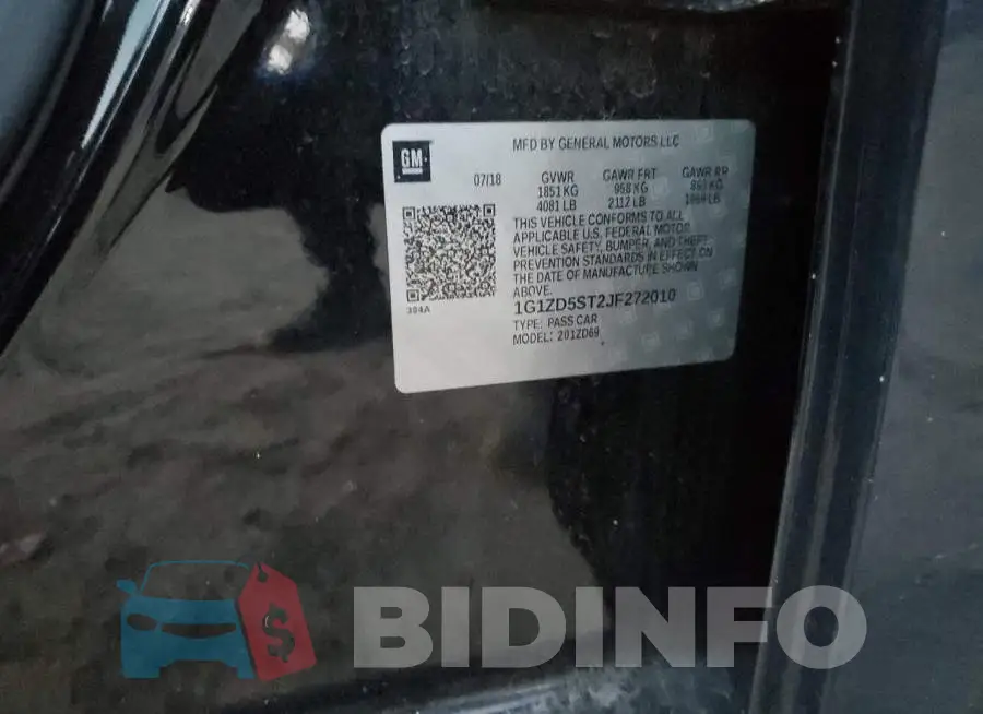 1G1ZD5ST2JF272010 Photo# 13