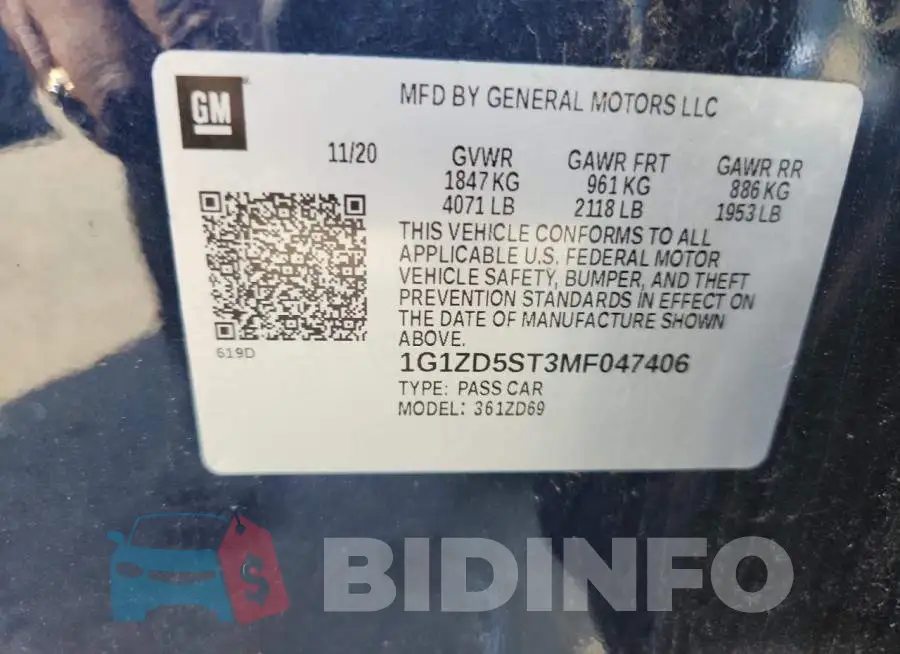 1G1ZD5ST3MF047406 Photo# 12