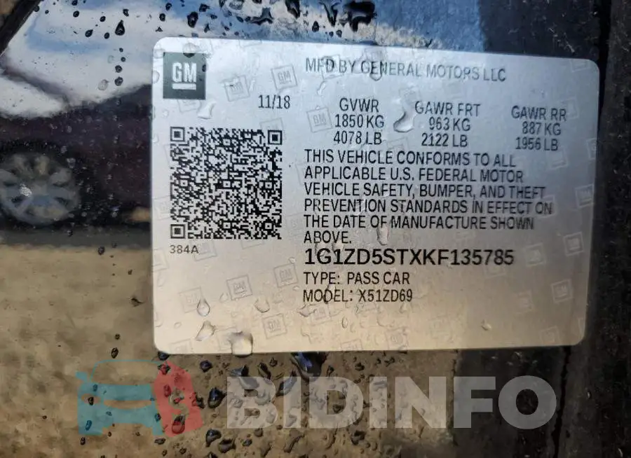 1G1ZD5STXKF135785 Photo# 12