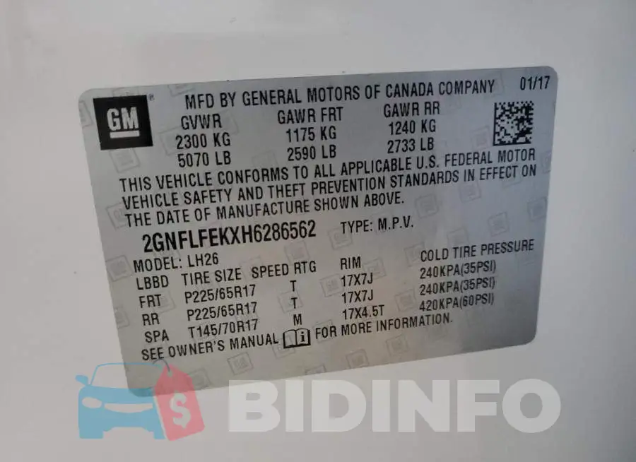 2GNFLFEKXH6286562 Photo# 13