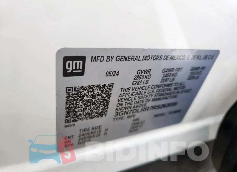3GN7DLRR7RS263055 Photo# 12