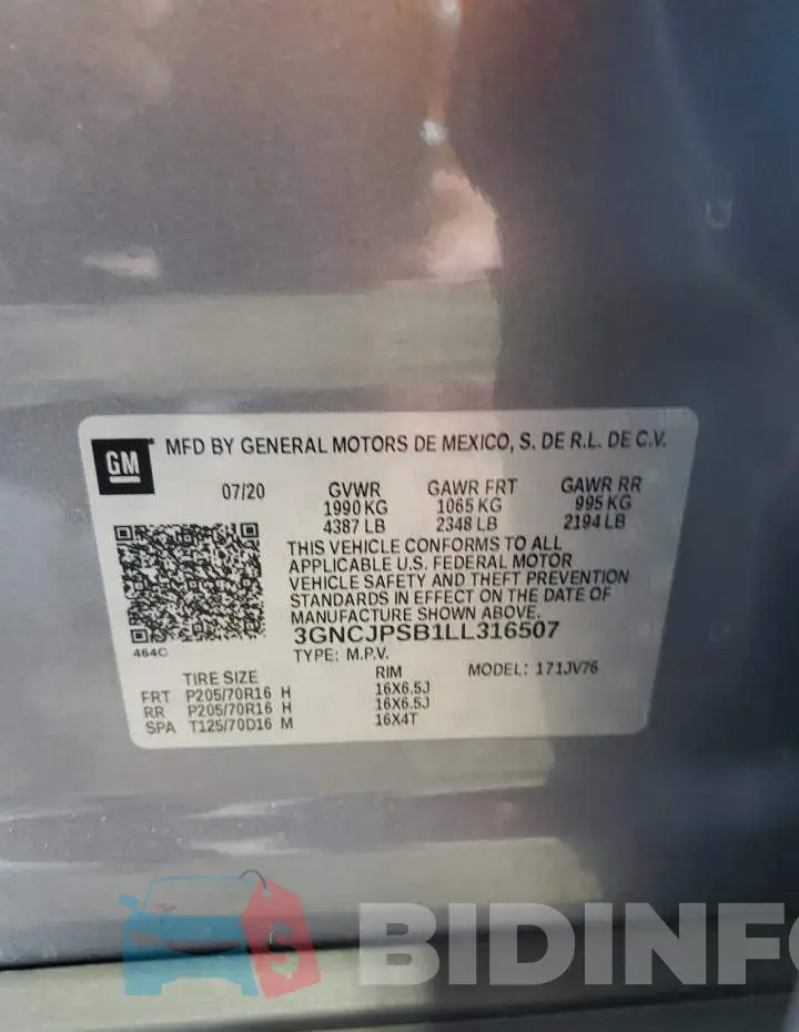 3GNCJPSB1LL316507 Photo# 14
